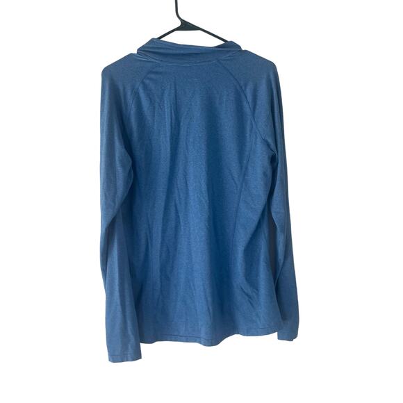 REI Coop Women's Size Large Blue Half Zip Long Sleeve Pull Over Top - Picture 5 of 8